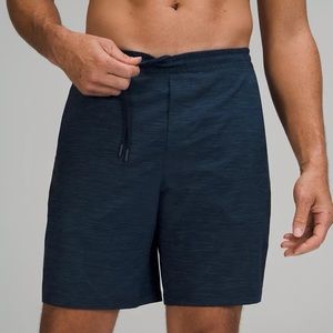 LULULEMON | Pace Breaker Lined Short 9” - Heather Allover Iron Blue/ Navy Medium